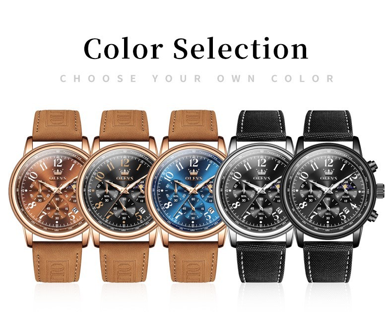 OLEVS 2912 Luminous 3ATM Waterproof Male New Year Present Leisure Quartz Watch