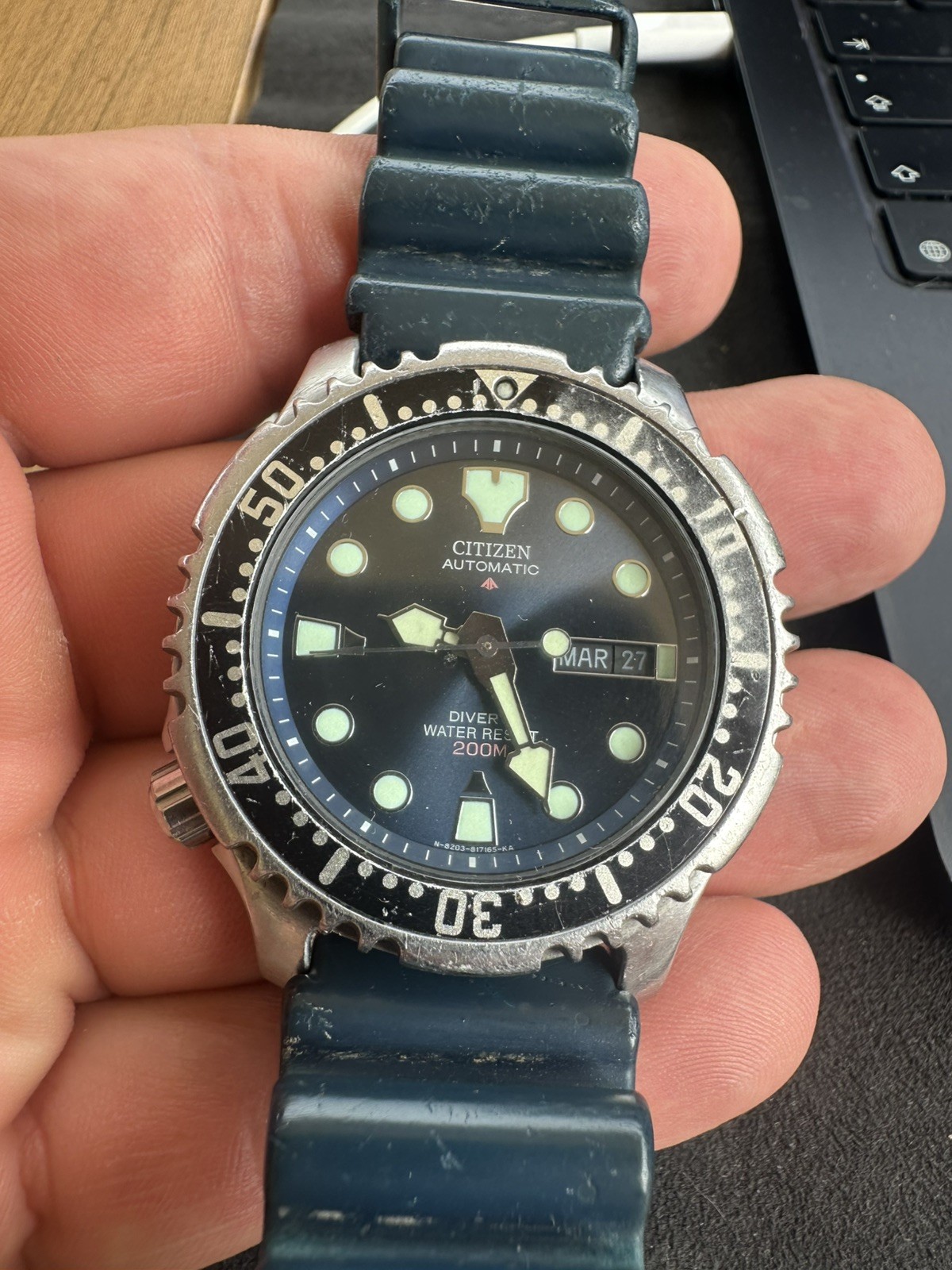 1999 Citizen Promaster NY0040-17L Automatic Diver 200m BlueStrapOriginal 8203ISO