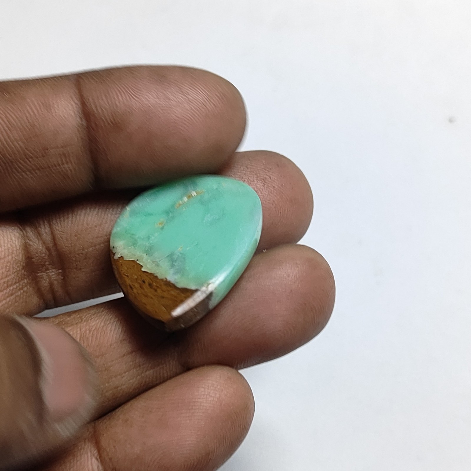 Natural Green Bio Chrysoprase Cabochon Loose Gemstone Jewelry 34 Cts. ME-14058