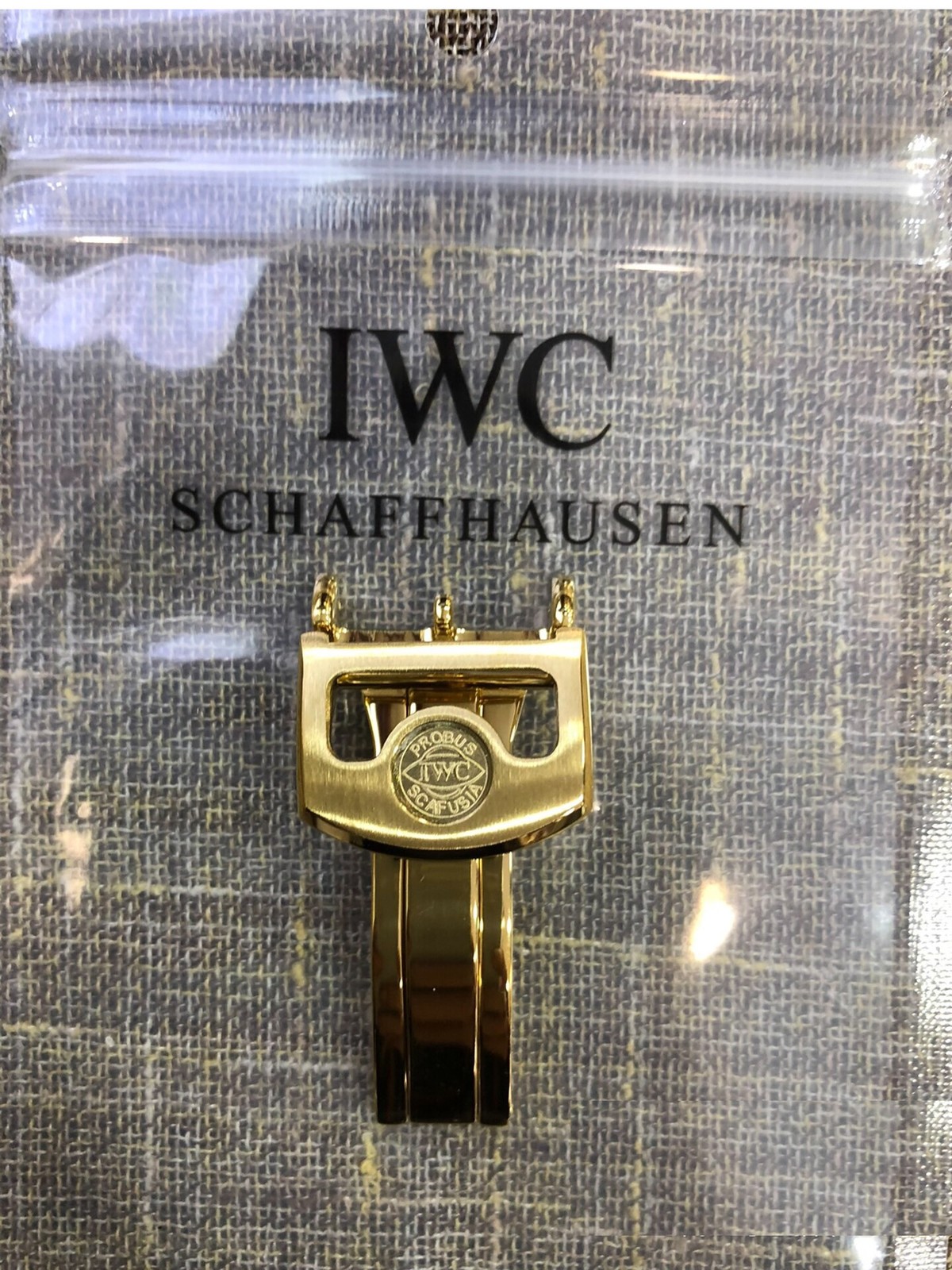 IWC 18mm Stainless Steel Butterfly Unfolding Buckle OEM Genuine Pilot Buckle