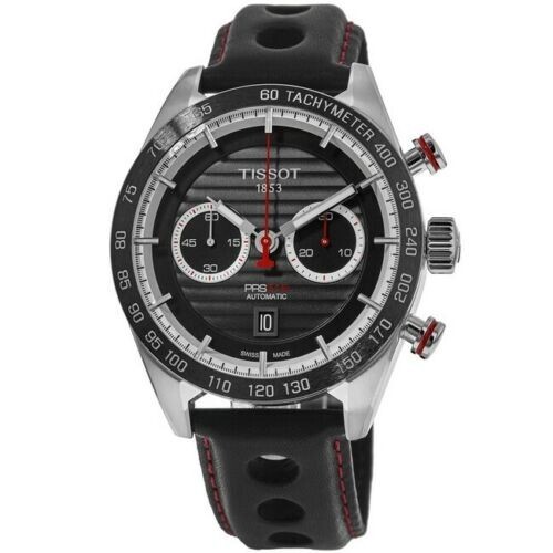NOS Tissot PRS 516 Chronograph Automatic Black Men’s Watch T100.427.16.051.00