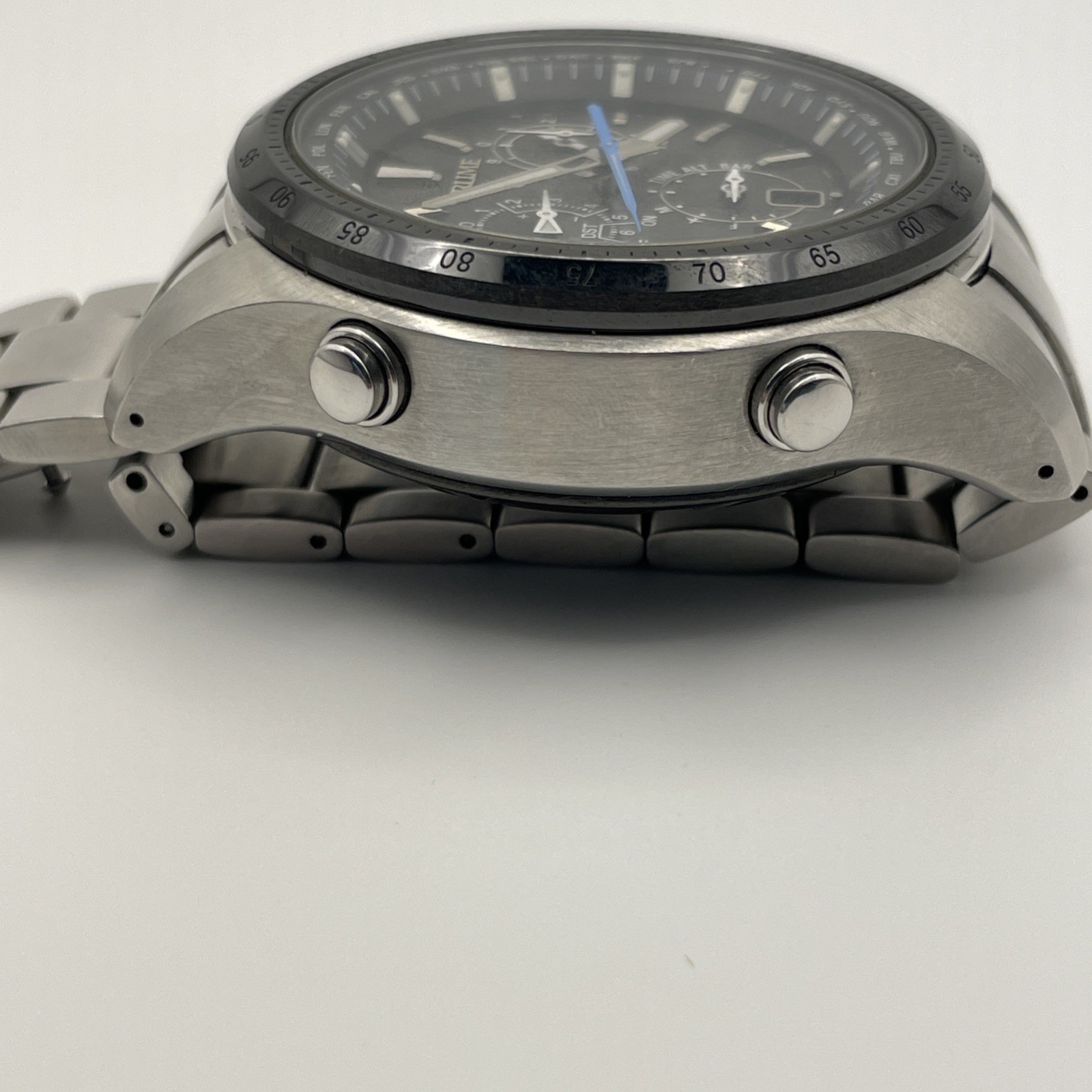Rare Epson TRUME Watch GPS Light Charge Solar MB52-UAA0 Made In Japan B880187