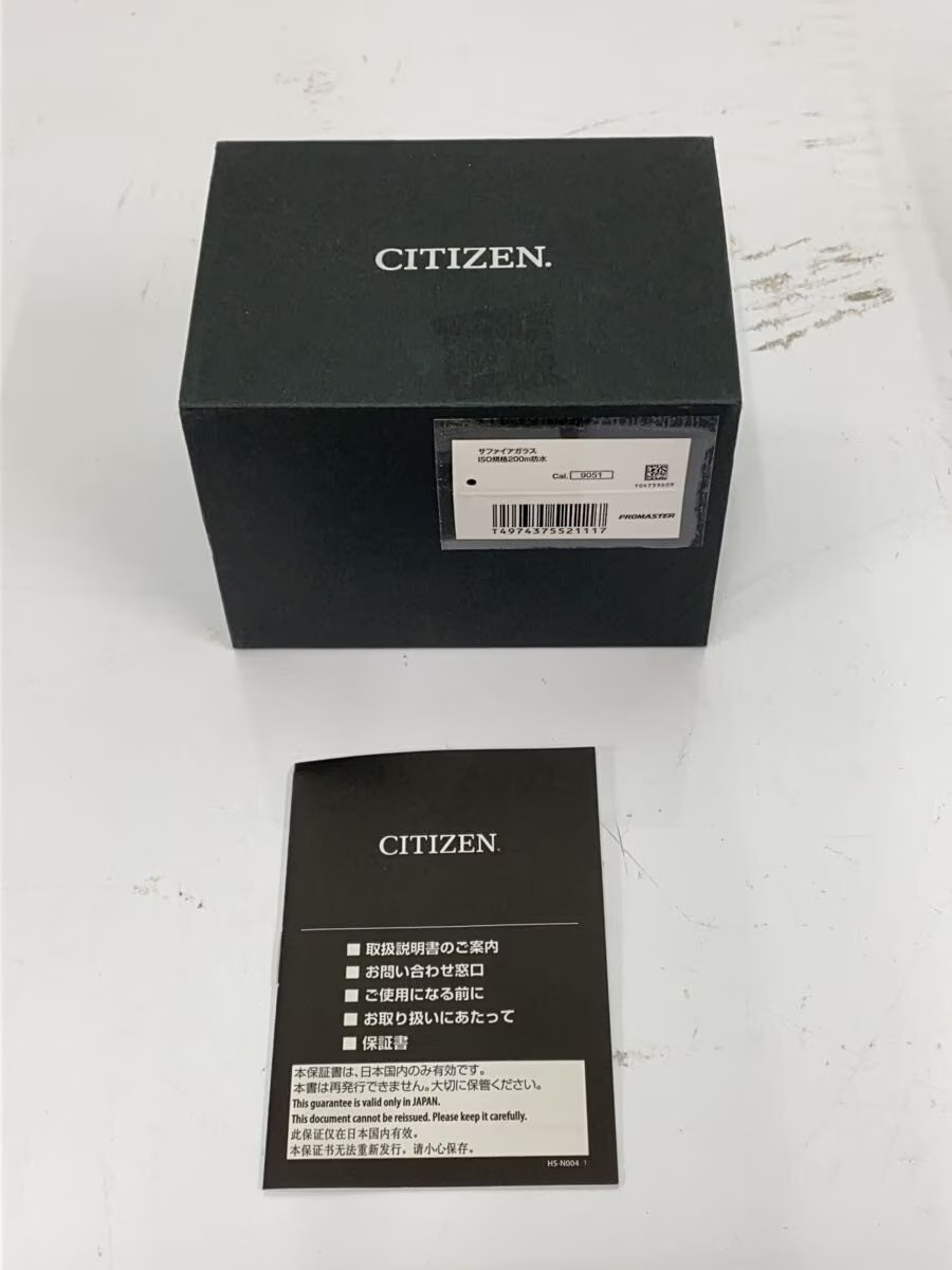 CITIZEN Automatic Watch Analog Rubber Black Black 9051 S129010