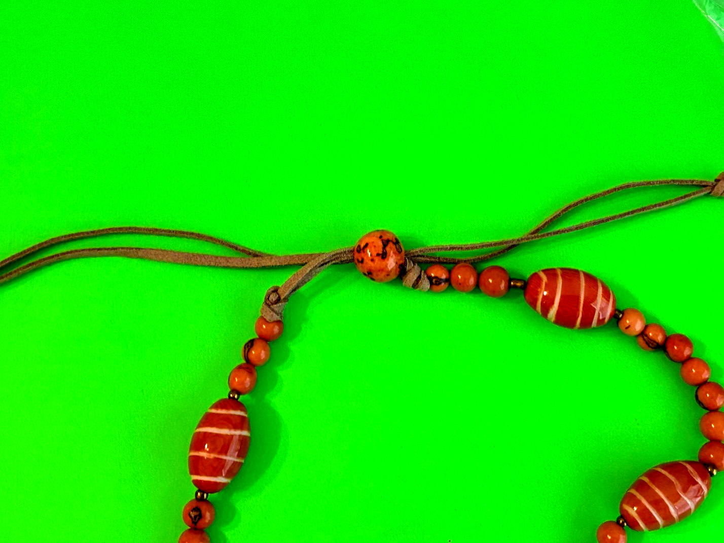 Tagua Nut Necklace Handmade Artisan Organic Beads from Ecuador TN-3