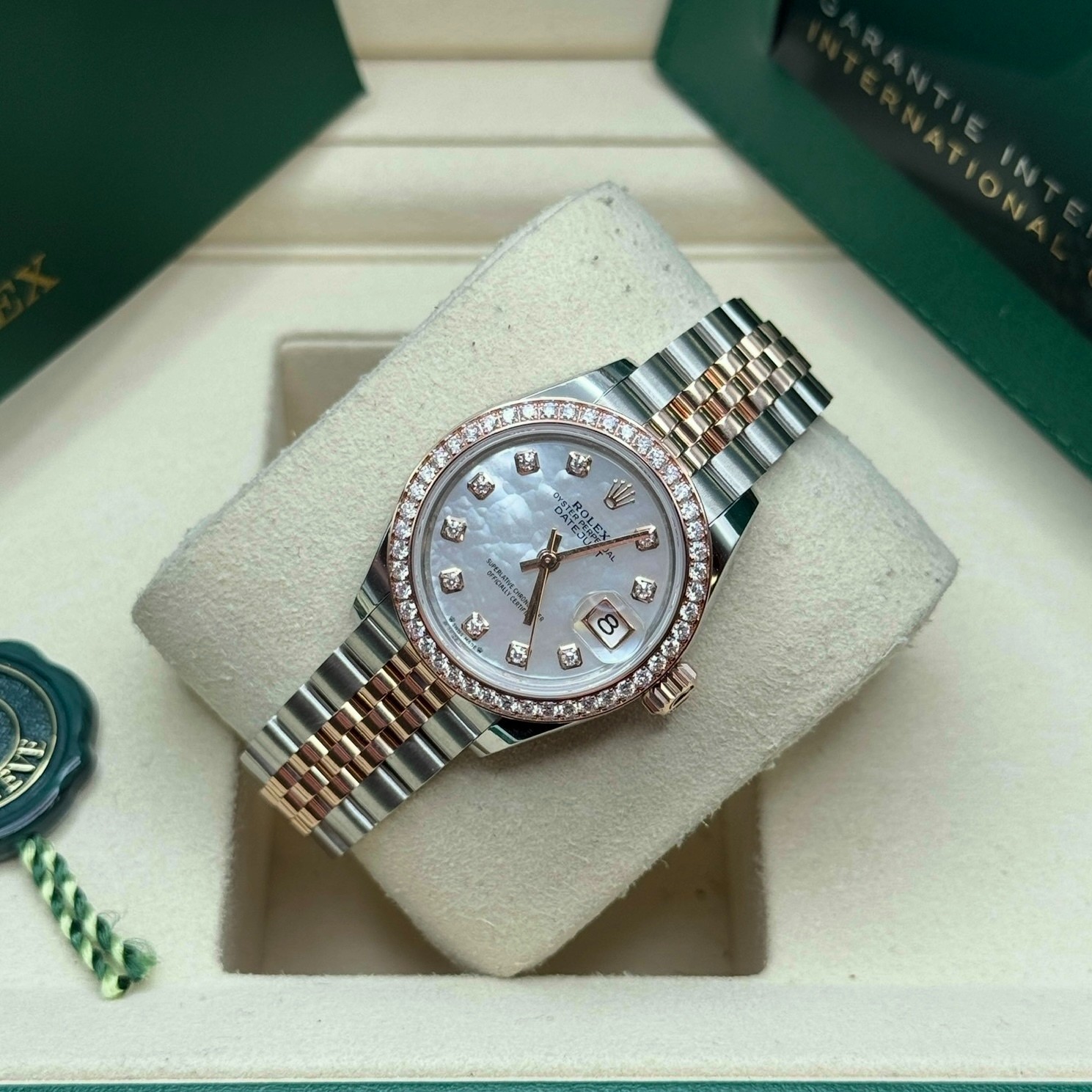 Rolex Lady-Datejust Mother Of Pearl Diamond Two Tone Rose Gold Diamond Jubilee