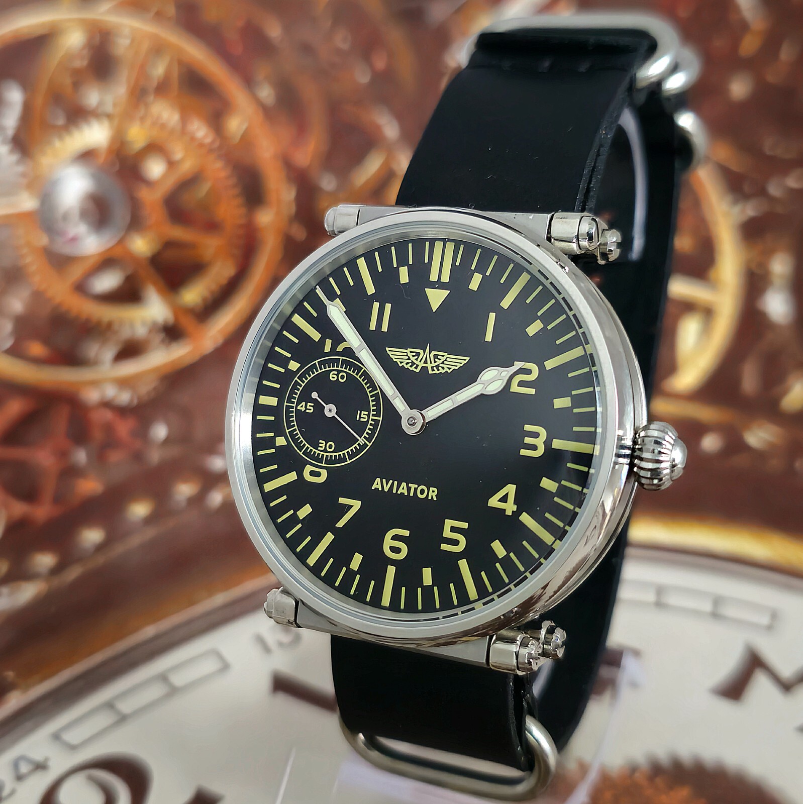 Vintage Watch USSR Marriage 3602 Aviator Men’s Style mechanism 18Jewels