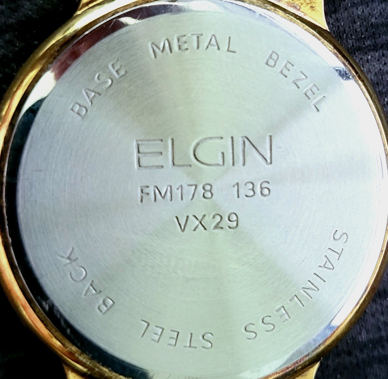 Rare Unisex Elgin Diamond Dial Faceted Crystal Dress Watch