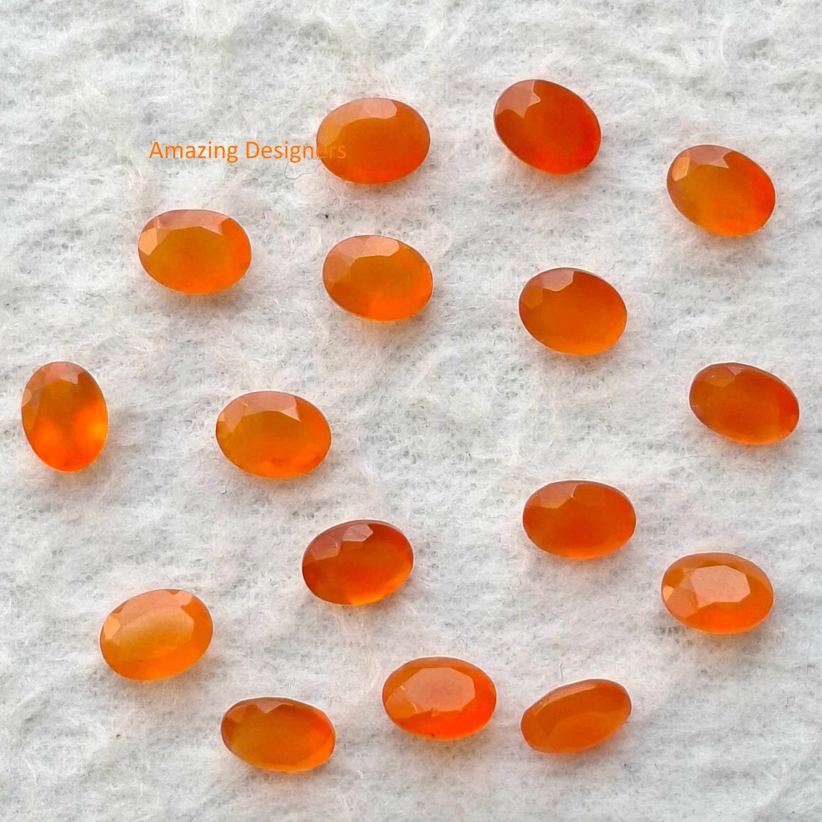 Natural Carnelian Oval Faceted Cut 5x7mm to 12x16mm Loose Gemstone