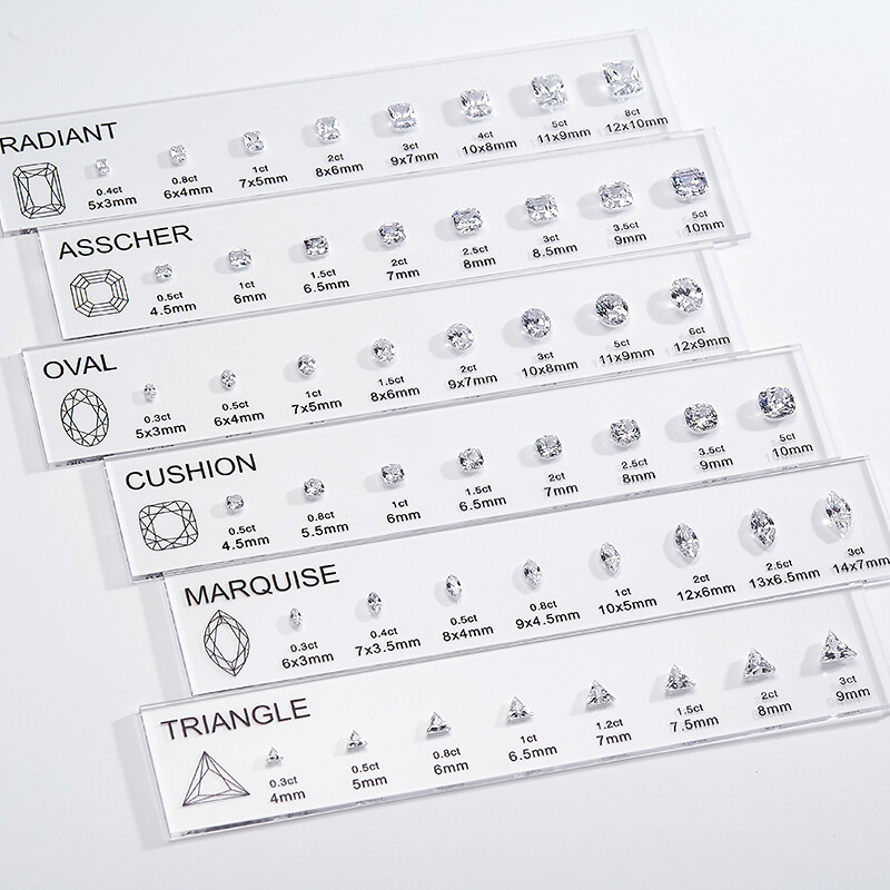 CZDiamond Chart Customize Comparison Chart Set Size Reference for Jewelry Making