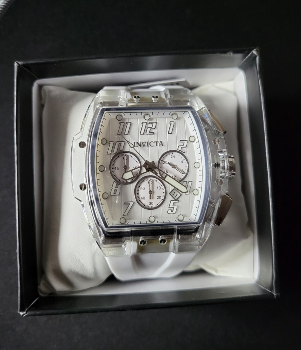 Invicta S1 Rally Kinesia Anatomic Men’s Watch – 47mm, White, w/Box (45481)