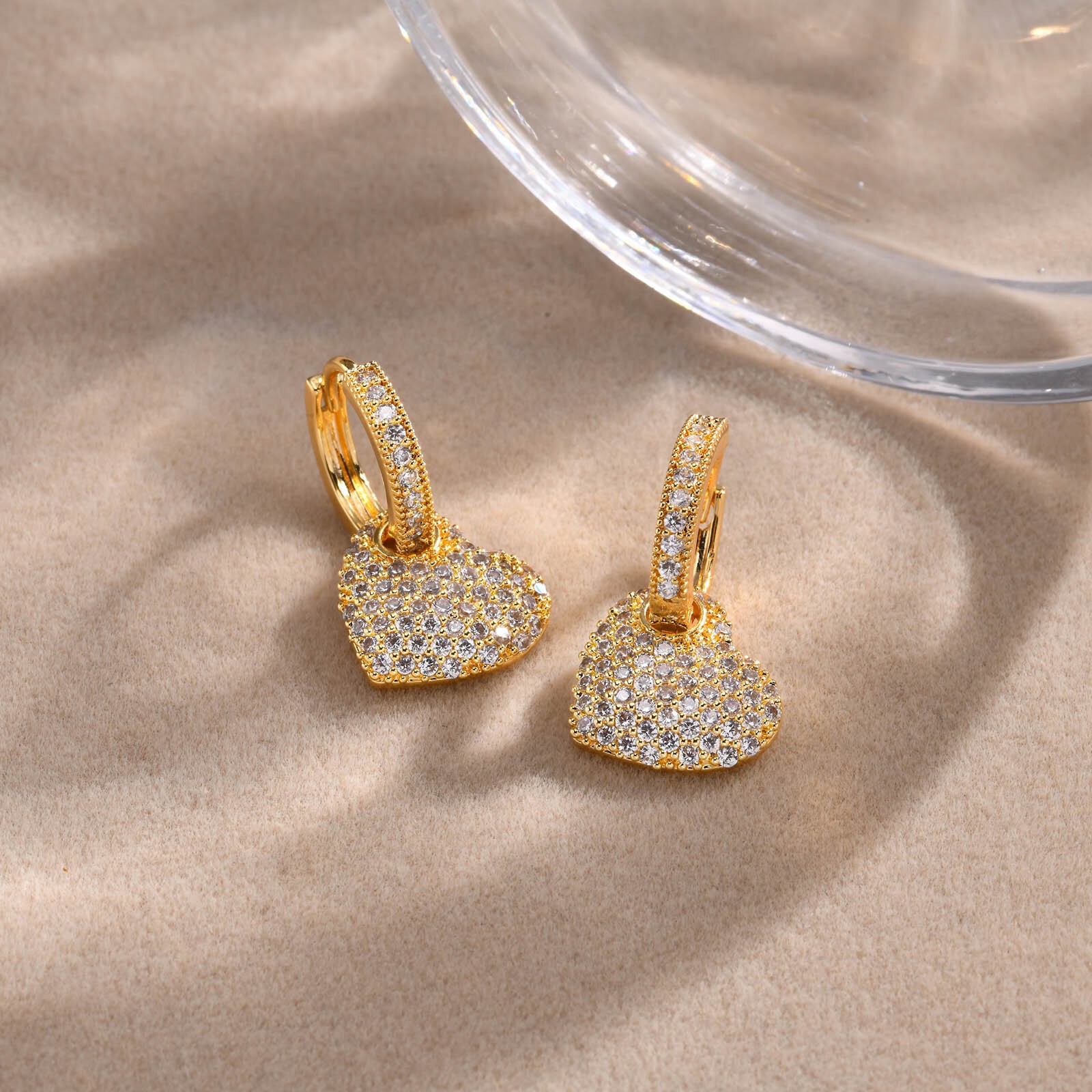 14K Plated Gold Hoop Earrings for Women,Fashion Jewelry Gifts Daily Wear 1 pair
