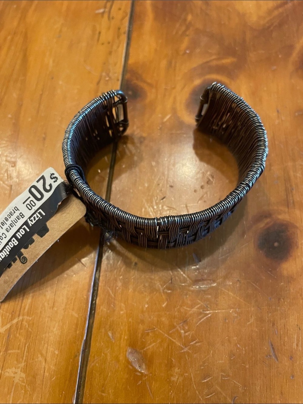 Anju Basket Weave Metal Cuff Bracelet –