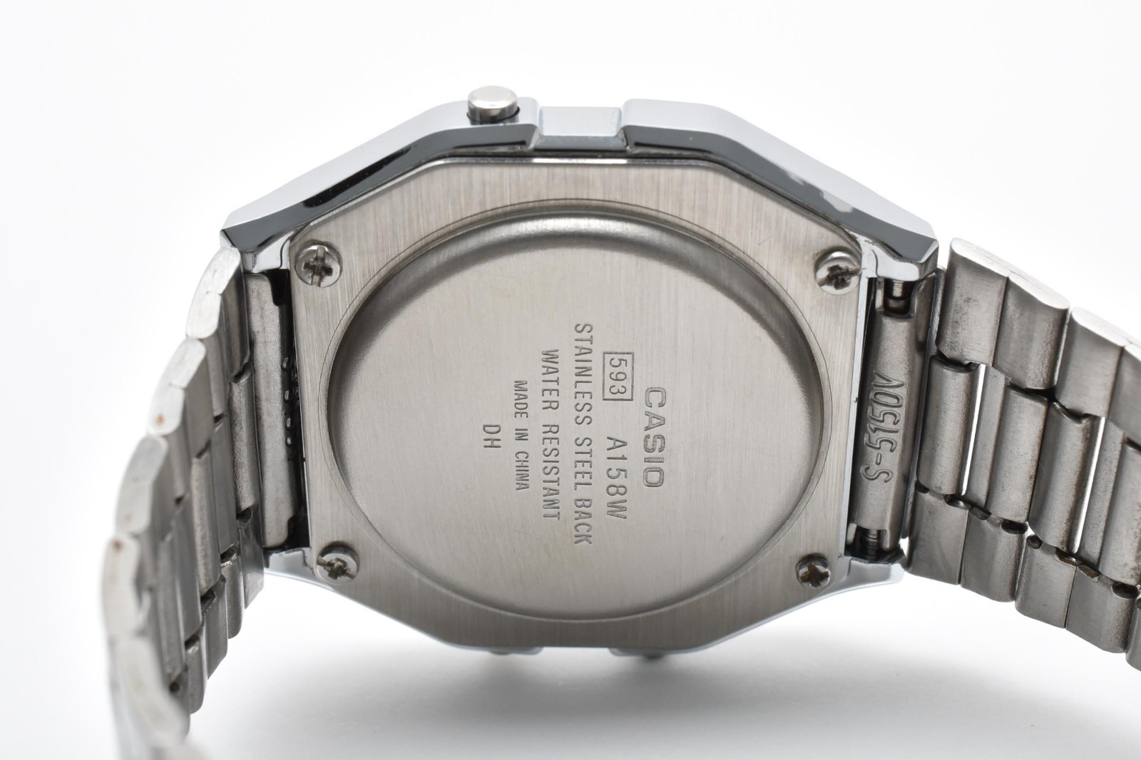 [MINT] CASIO G-SHOCK A158WA-1 Digital Silver Stainless Steel Watch Adjustable
