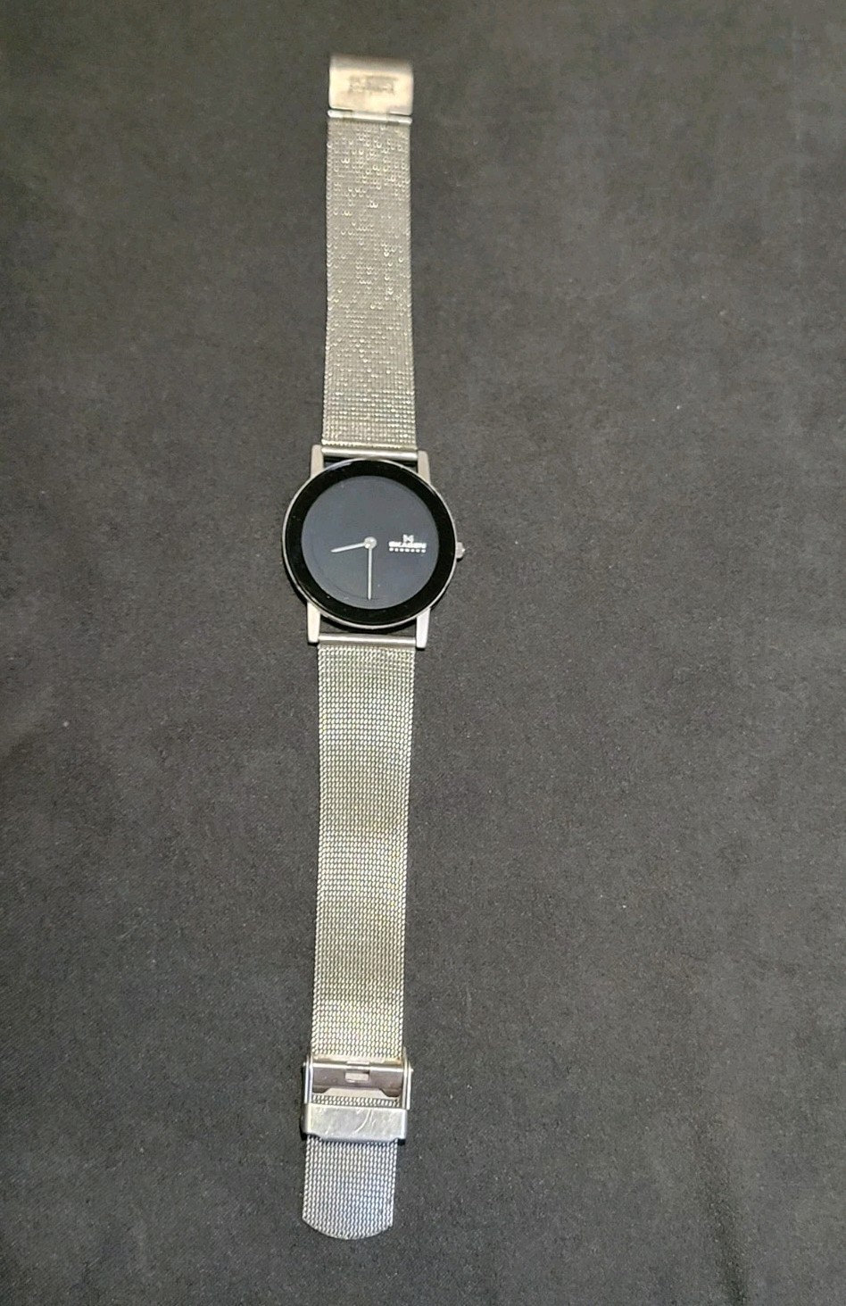 Skagen Steel 39LSSB Mens Watch Mesh Band Ultra Slim New Battery Working