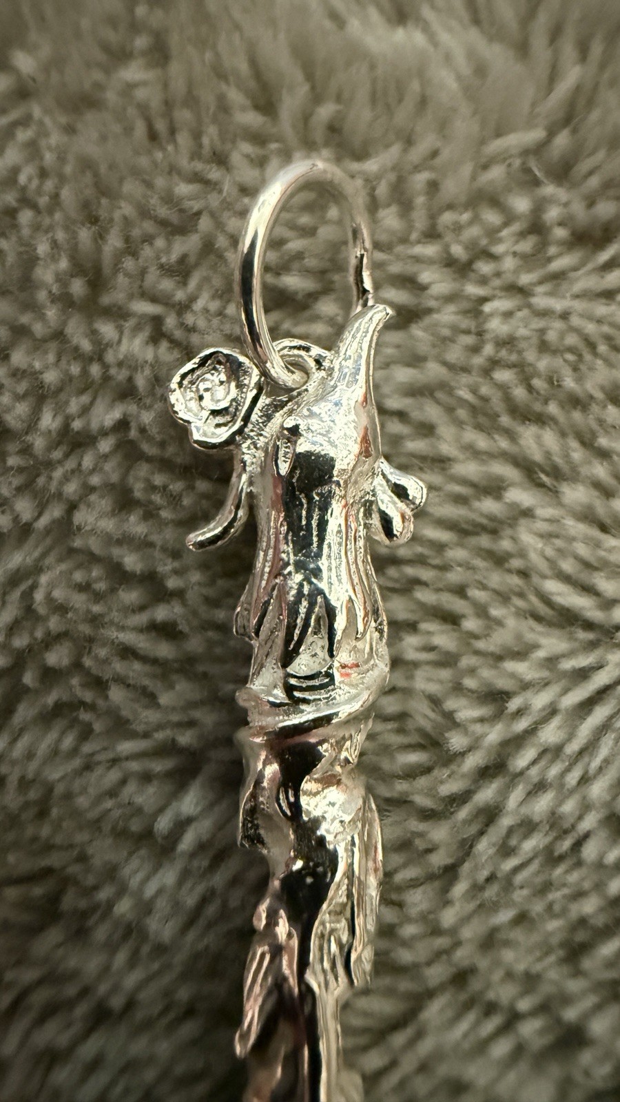 Pure .990 Sterling Silver Phoenix Spoon Pendant (Ear Pick)
