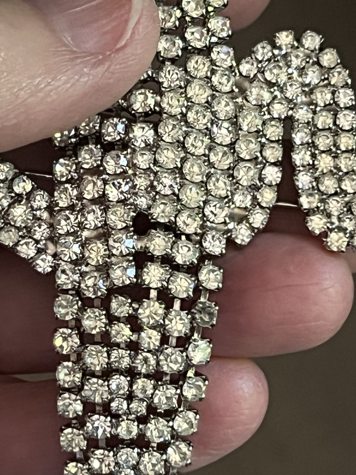 Butler & Wilson Signed Clear Rhinestones Articulated Lizard Brooch 9.5” In Box