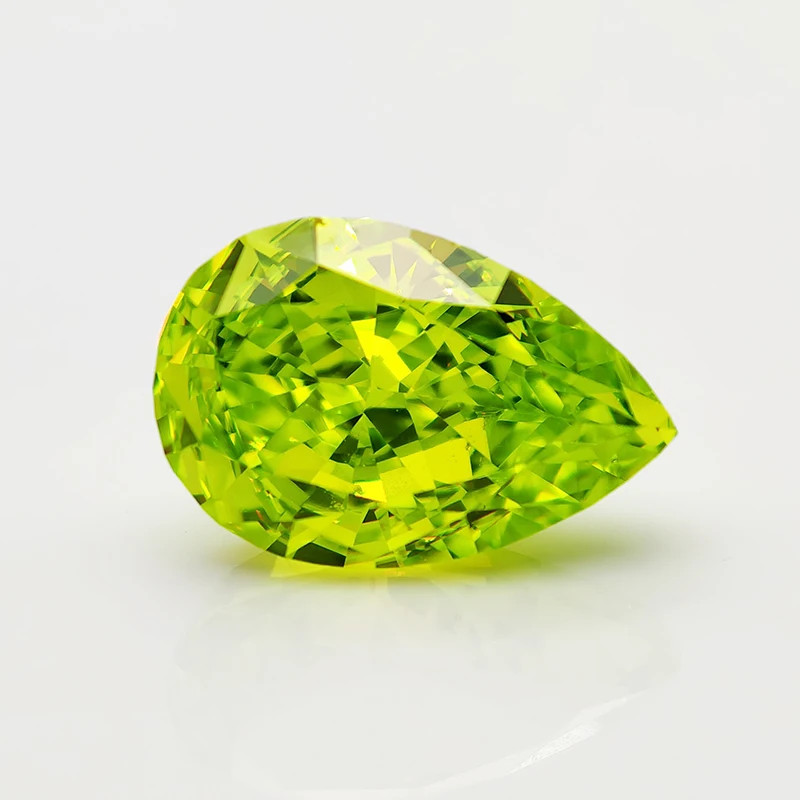 Top Colors Pear Crushed Ice Cut Cubic Zirconia 5A 10-50pcs Factory Directly Sale