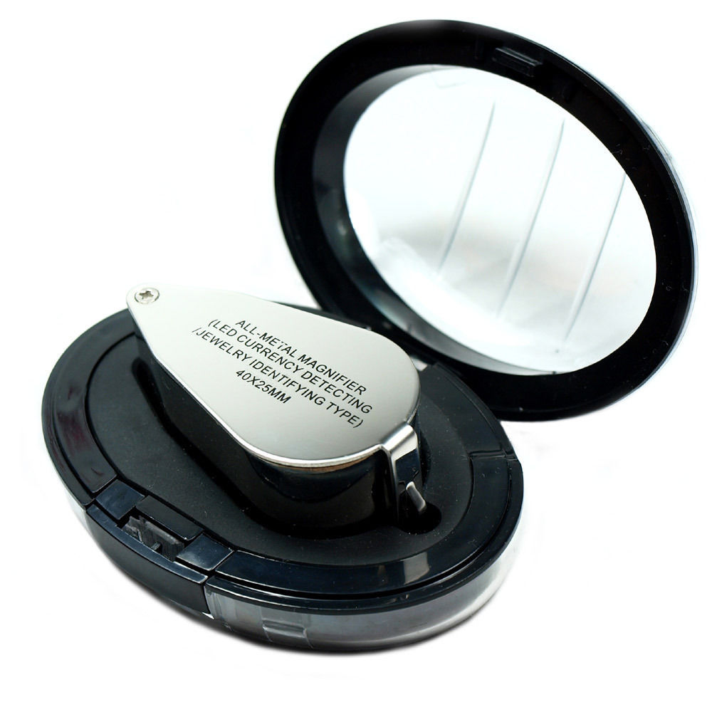 2 PACKS – 40X & 30X 60X 90X Craft Jewelry Watch Loupe Magnifier Microscope