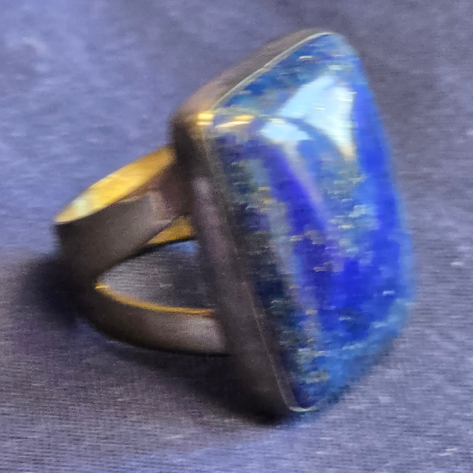 Sterling Silver Jay King Ring 15.7g Fine Jewelry Size 7.5 Lapis Color *READ*
