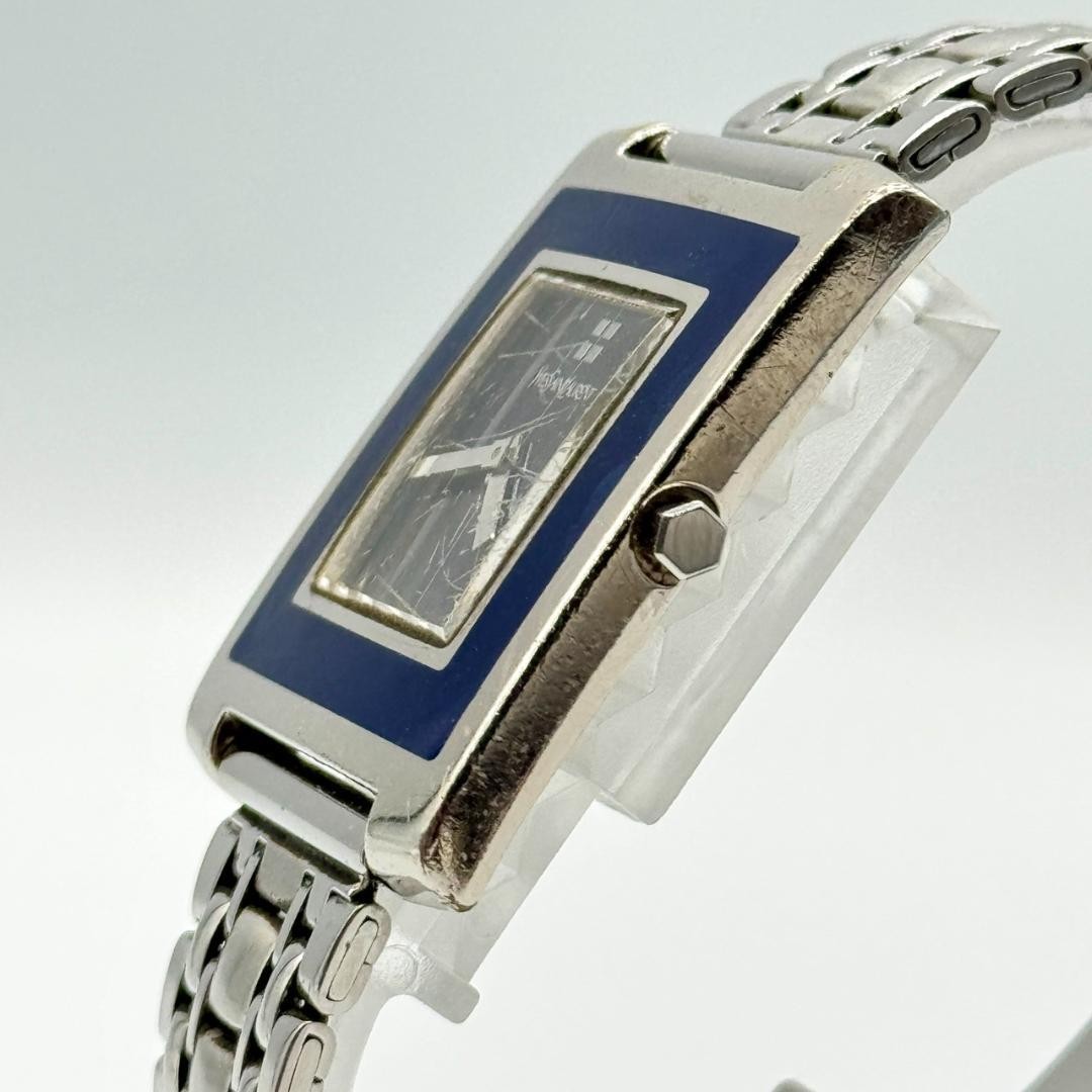 Working condition YSL Yves Saint Laurent wristwatch, navy dial, 5920-H18318