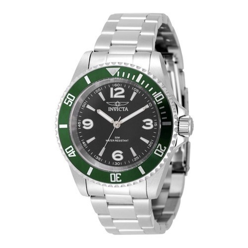 Invicta Specialty Rowan 49338 Men’s Watch Quartz Black Dial Green Bezel New