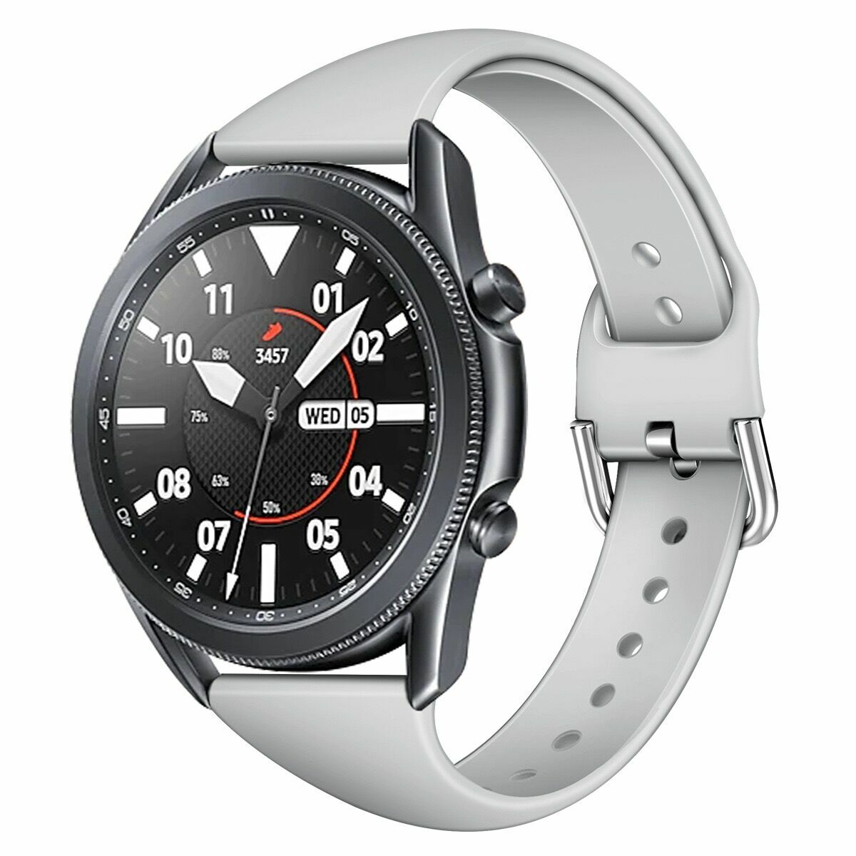 For Samsung Galaxy Watch 3 41mm Active 2 40mm 44mm Silicone 20mm 22mm Band Strap