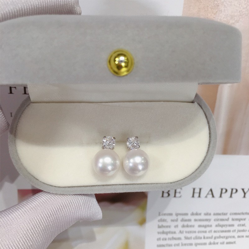Pearl earrings , Silver Earrings , handmade earrings for women, AAAAA quality
