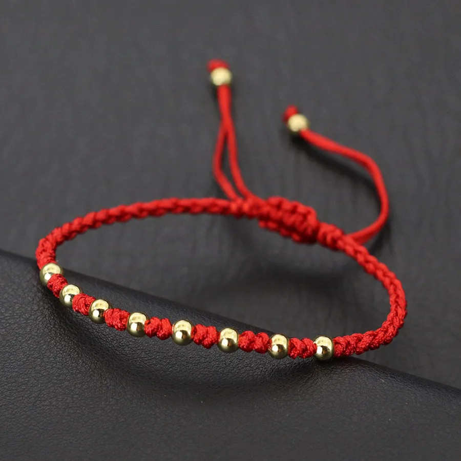 Red String Bracelet Handmade Braided Adjustable Friendship Knot Jewelry