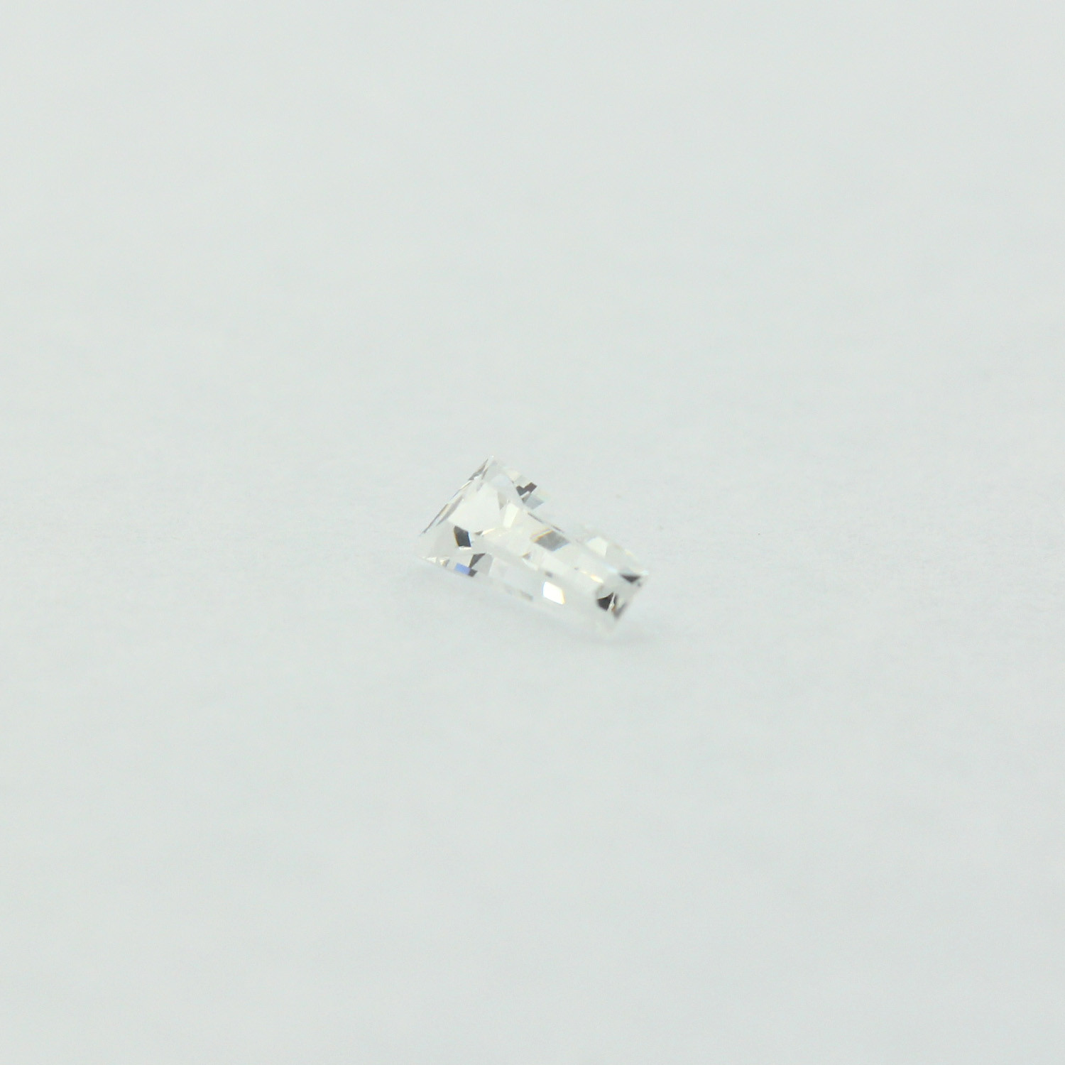 Loose Tapered Baguette Clear CZ Stone Single Cubic Zirconia Cut April Birthstone