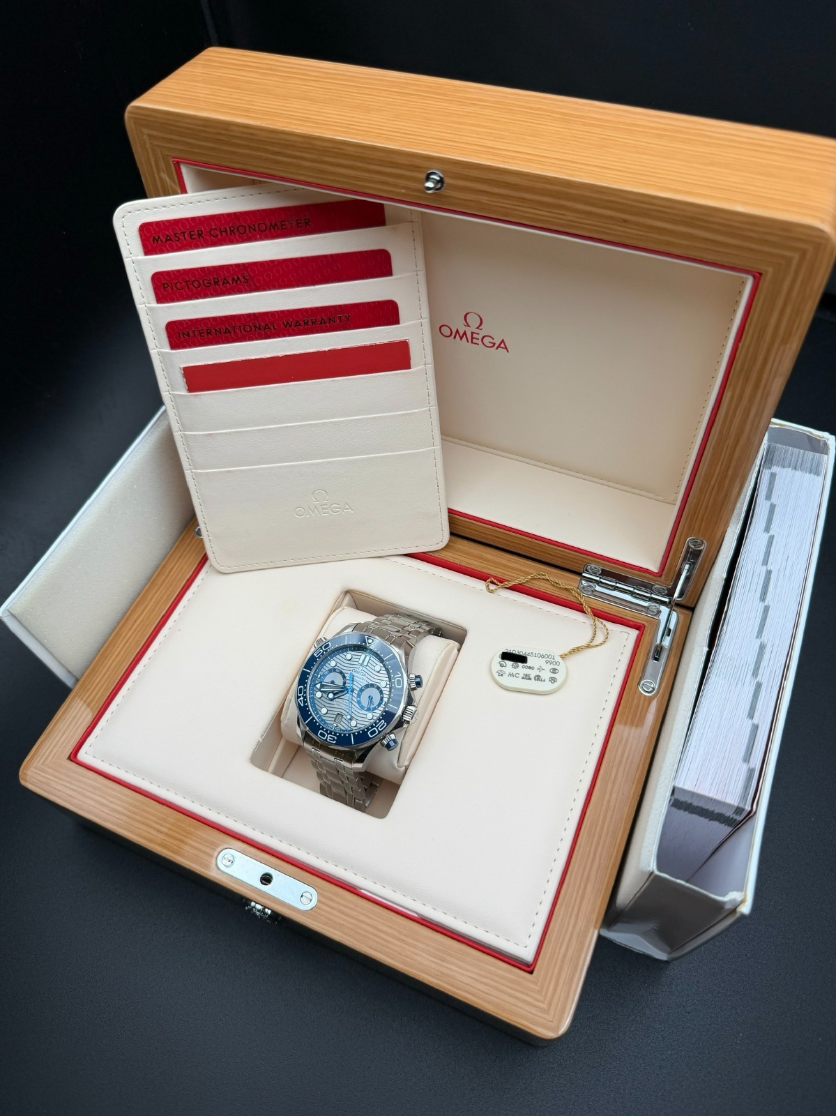 OMEGA Seamaster Diver 300M Chronograph Grey Dial 210.30.44.51.06.001 FULL SET