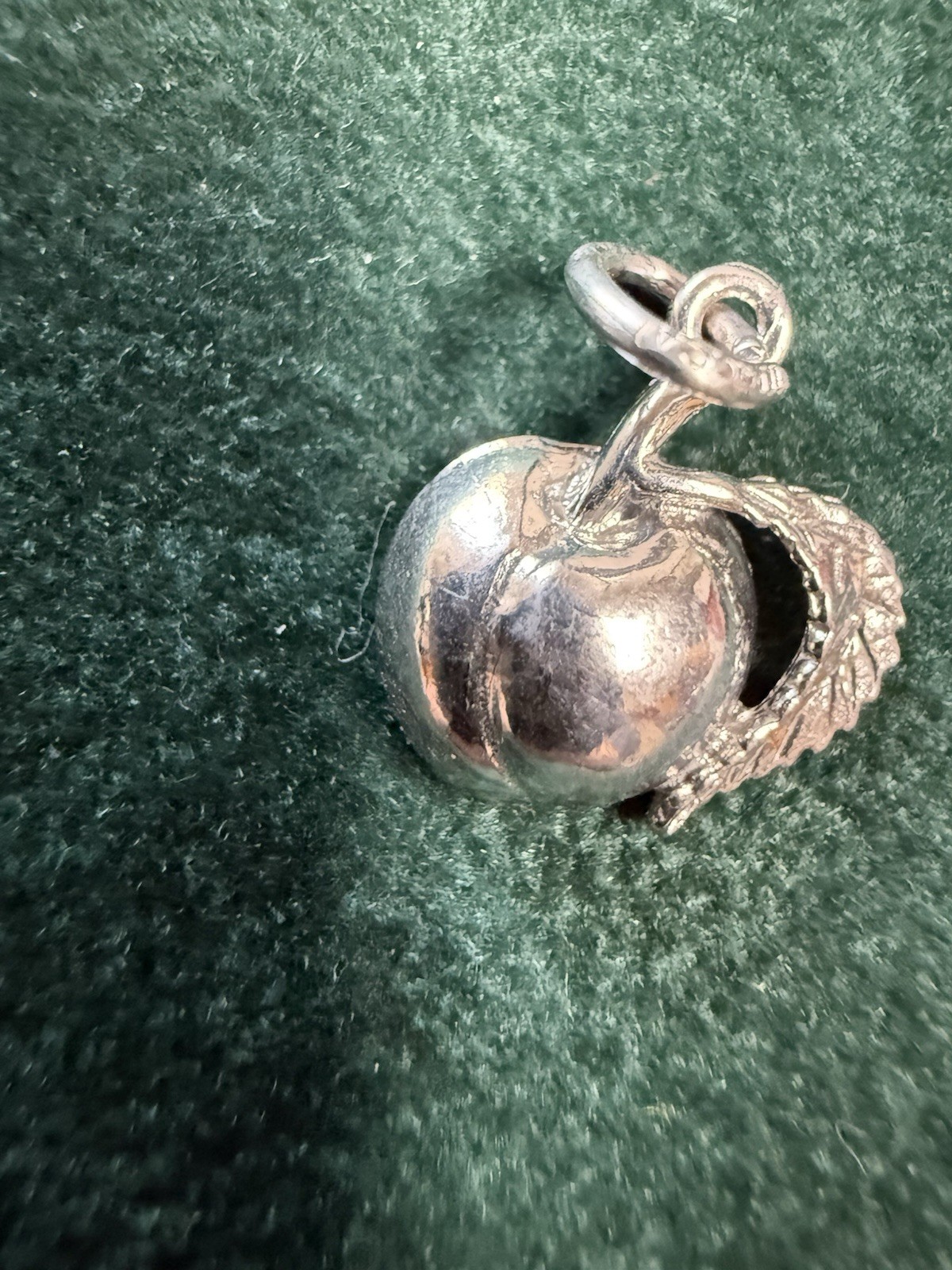 Sterling Silver Peach Charm by Rembrandt 2294
