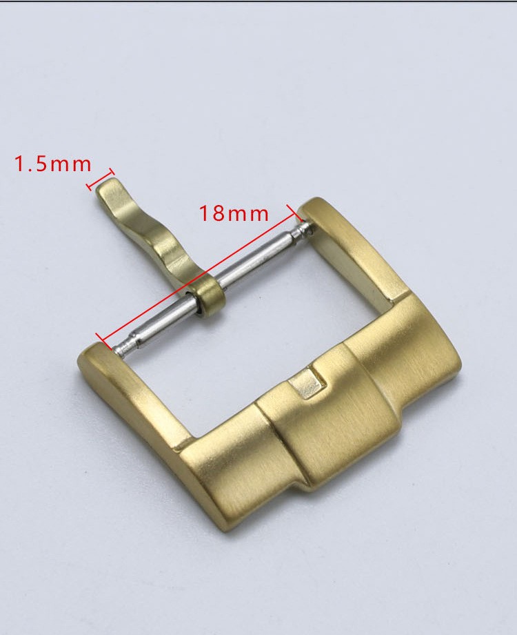 Quality 316L Solid Brushed Stainless Steel Watch Clasp Pin Buckle 18mm 20mm 22mm
