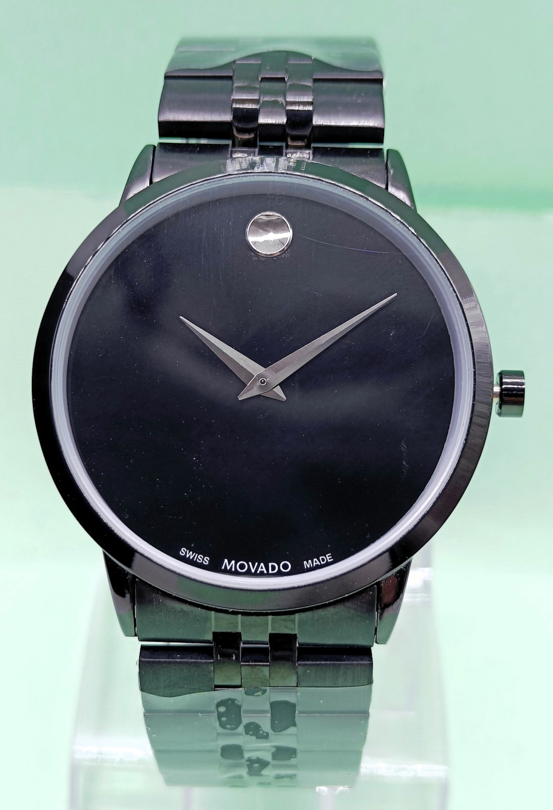 Awesome Movado Museum Classic Analog Dial Color Black Quartz Men’s Wrist Watch