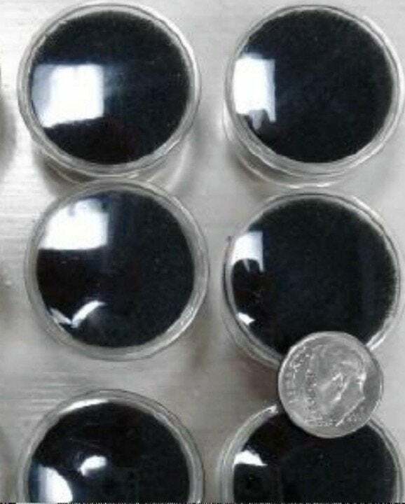 12 Gem jars BLACK foam Inserts display Your gem stones JD023