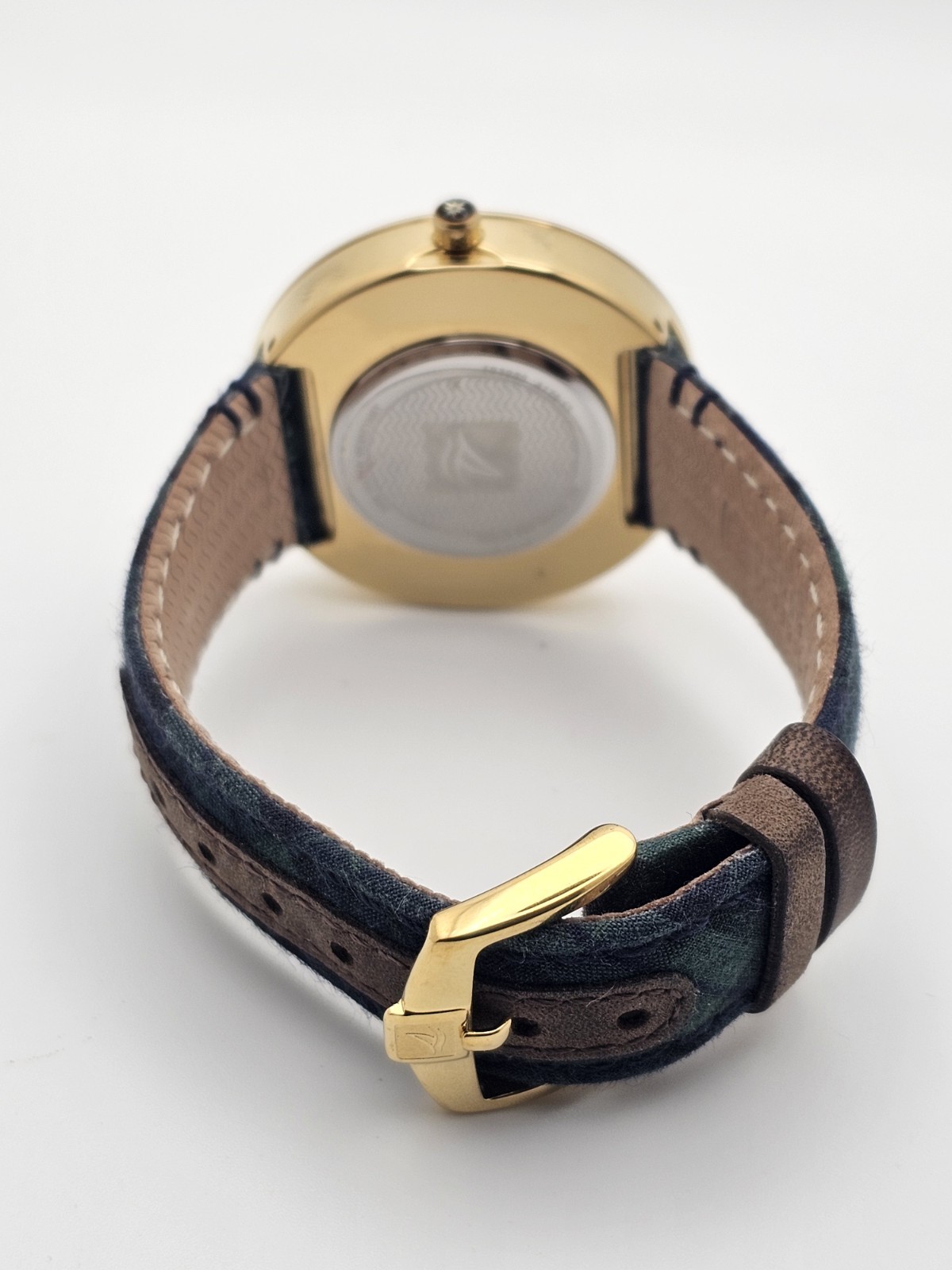 2013 SPERRY TOP-SIDER CLASSIC FLANNEL BLUE/GREEN/GOLD 40MM WOMEN ANALOG WATCH🔥