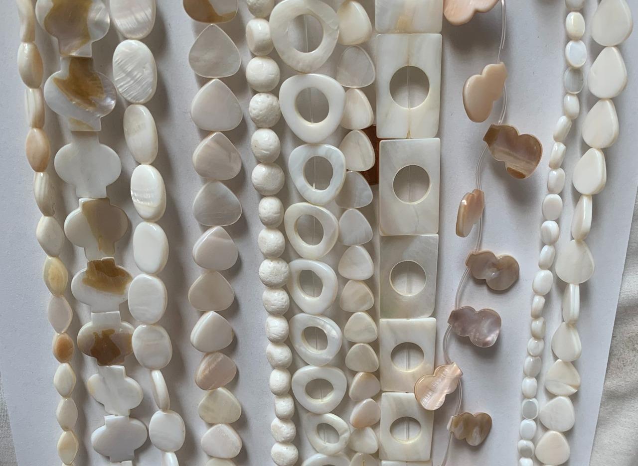 Big sale 24 selections of shell beads mix shapes