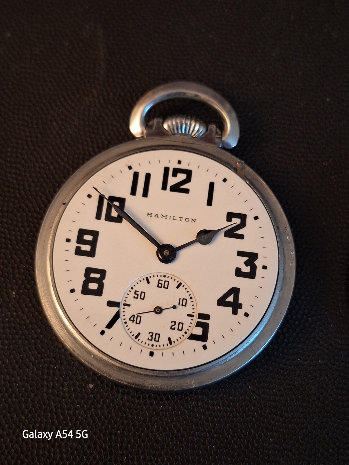 Vintage Hamilton 992B Railroad Model 8 Pocket Watch 21 Jewels Runs