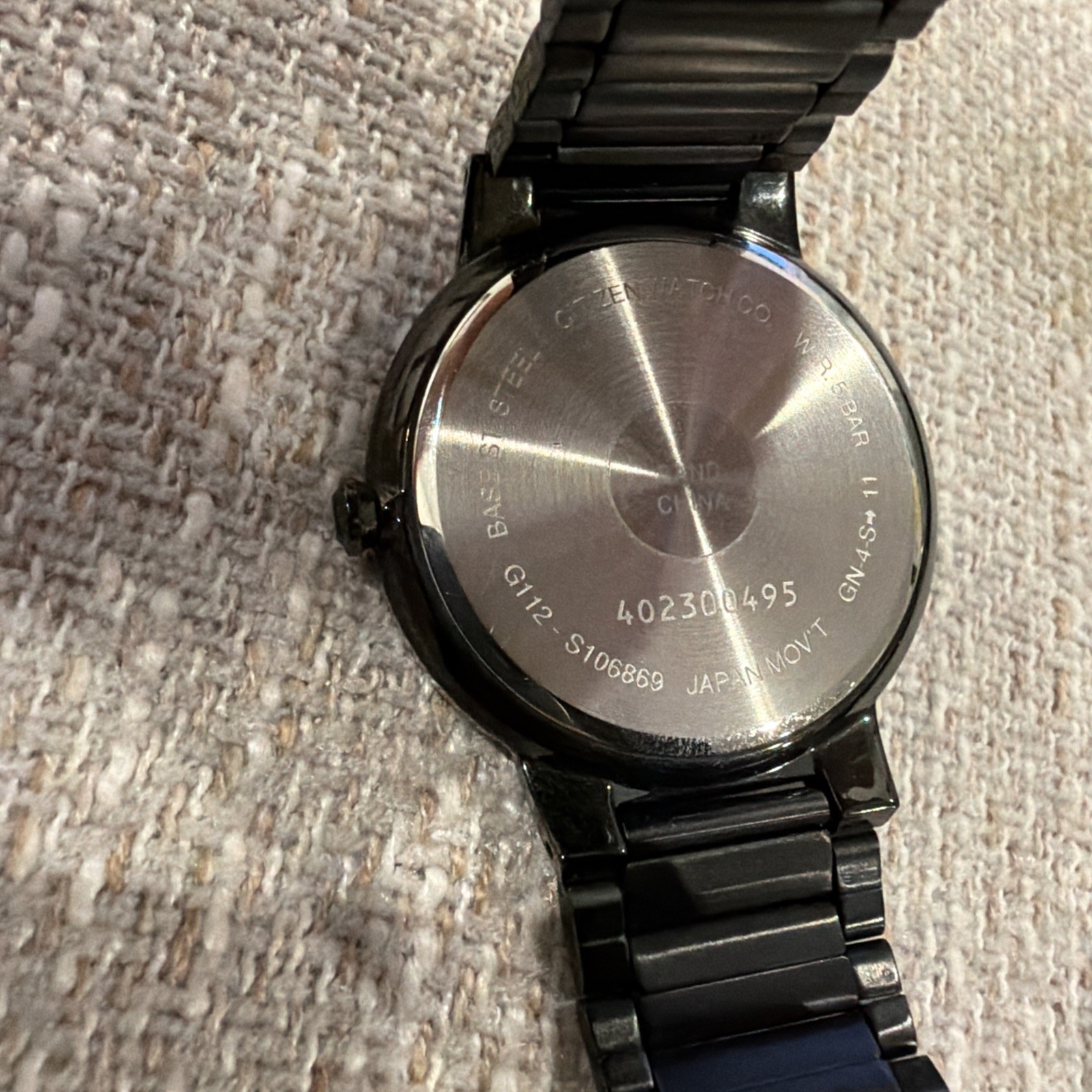 Citizen Quartz Black Ion-Plated Stainless Steel Bracelet Watch 40mm BI5017-50E