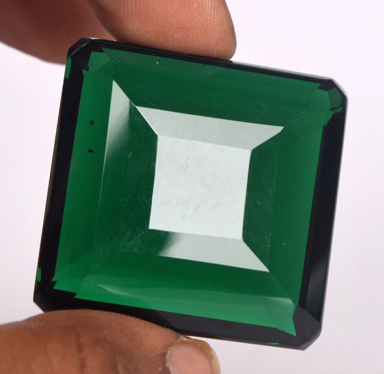 45.95 Ct. Green Amethyst Square Cut Faceted Loose Gemstone for Ring & Pendant