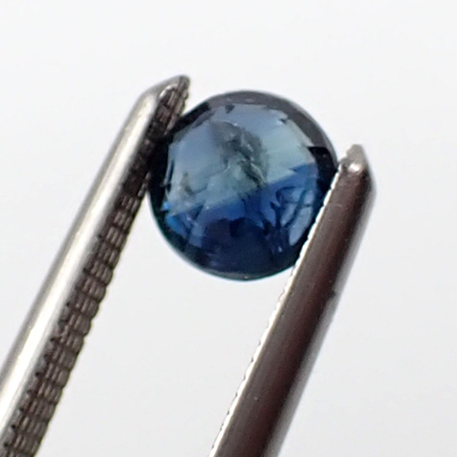 0.38 carat Round 4.10 mm Parti Blue Natural Australian Sapphire Gemstone