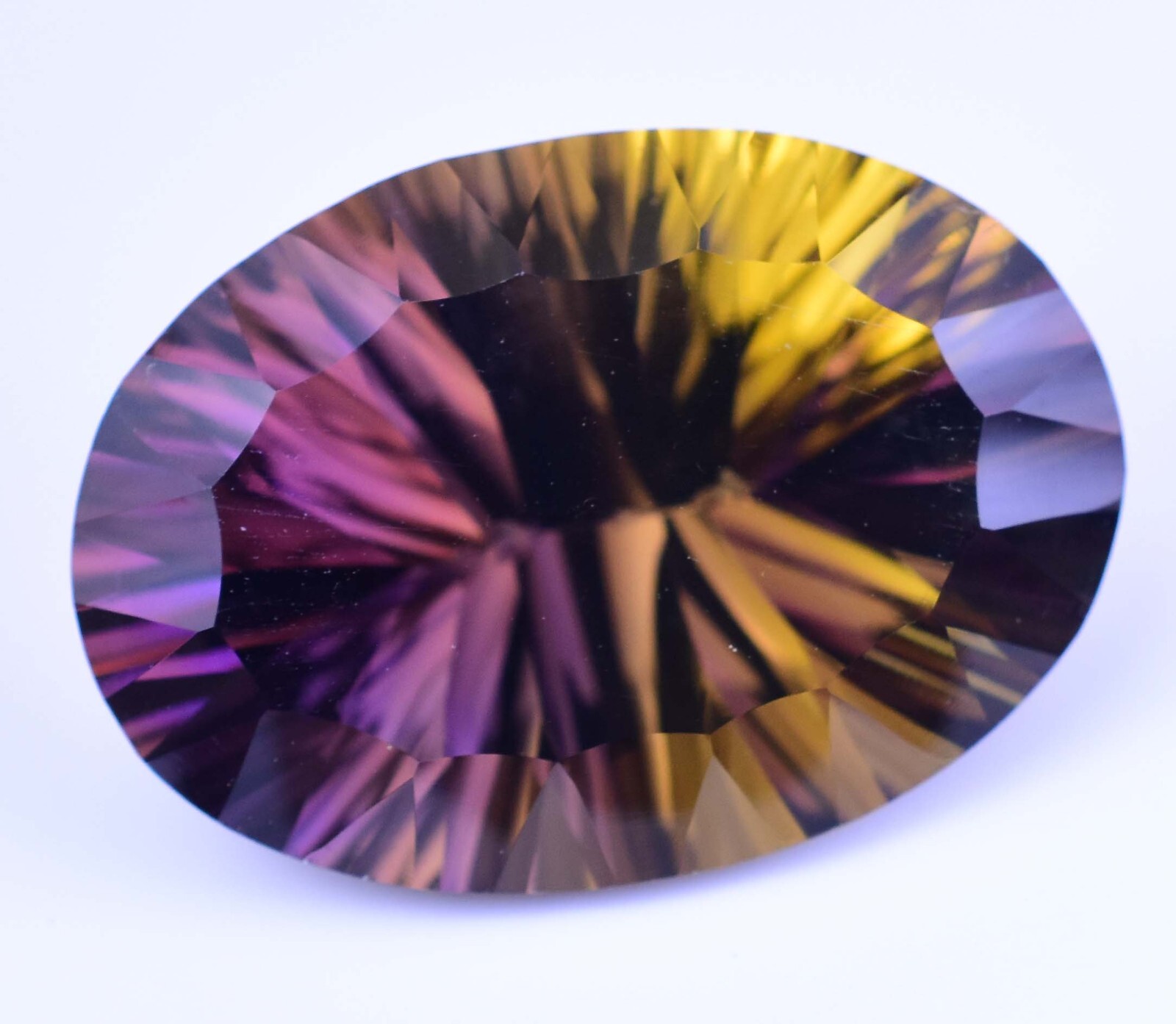 Flawless Natural Bi-Color Ametrine 26.35 Ct Oval Certified Untreated Gemstone