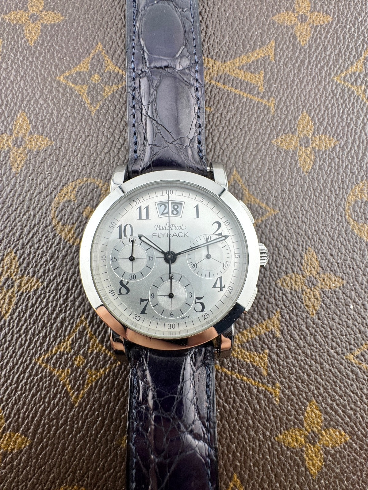 Paul Picot Firshire Flyback Stainless Steel Gran Date Men Swiss Made