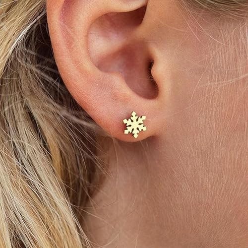 12 Pairs Pure Stainless Steel Anti Tarnish Gold Plated Ear Set