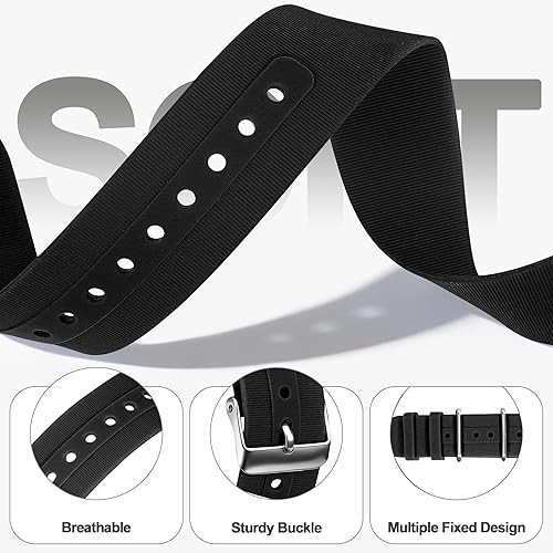 Silicone Compatible with Hume Band Replacement,Adjustable Clasp Buckle