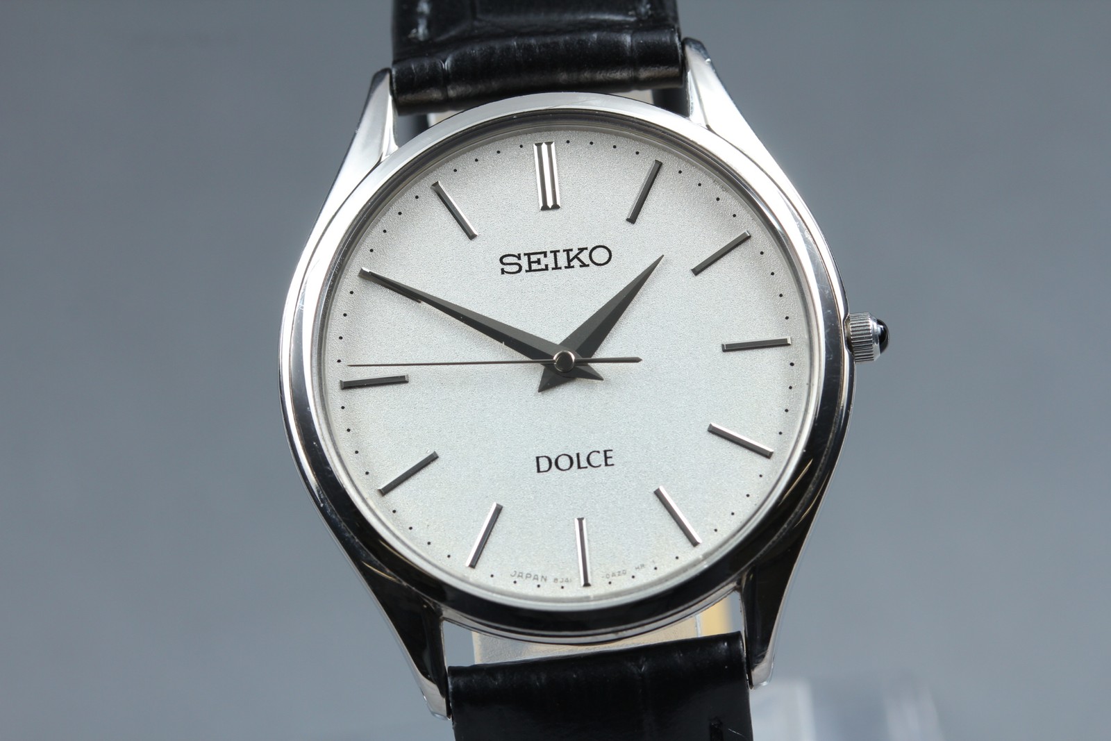 SEIKO Dolce 8J41-0AJ1 34mm White Dial Quartz Men’s Watch from JAPAN [Near MINT]