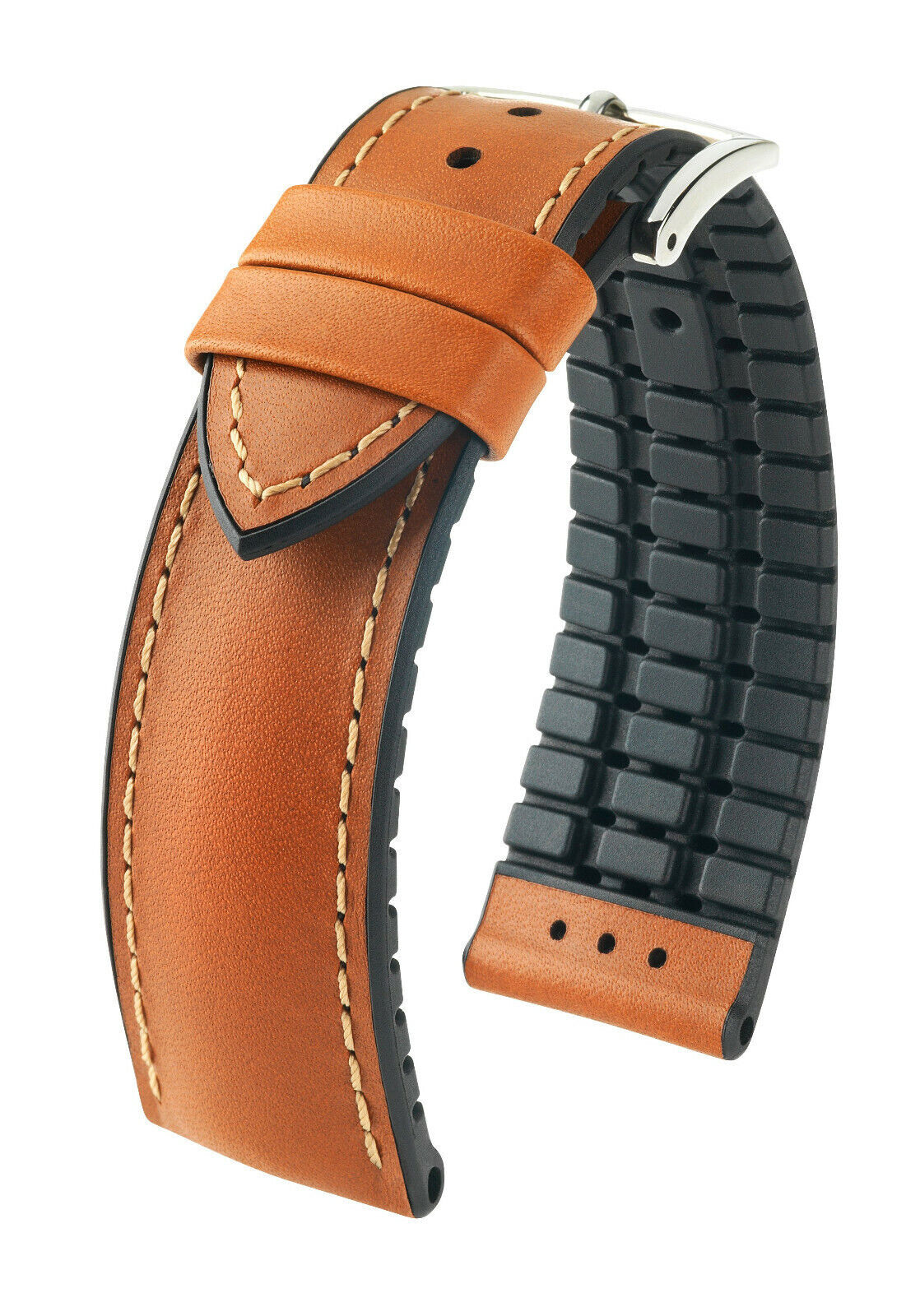 HIRSCH PERFORMANCE JAMES CALFSKIN LEATHER CAUTCHOUC 18,19, 20,21 22 MM US