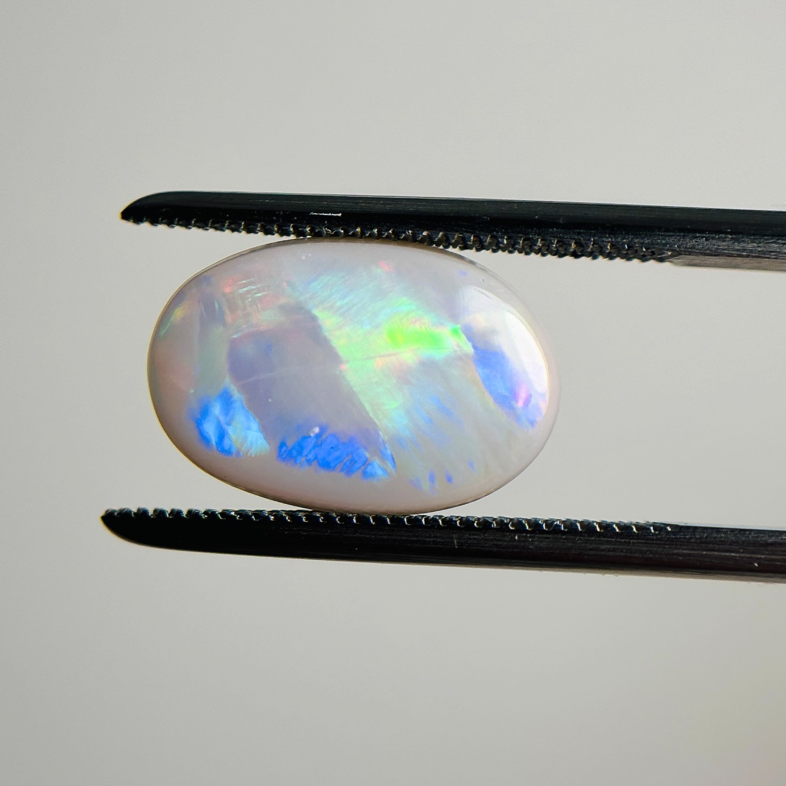 Semi Black Opal Multicolour 13x9x4 Cabochon Oval 3.2 Carat Australian OPAL174