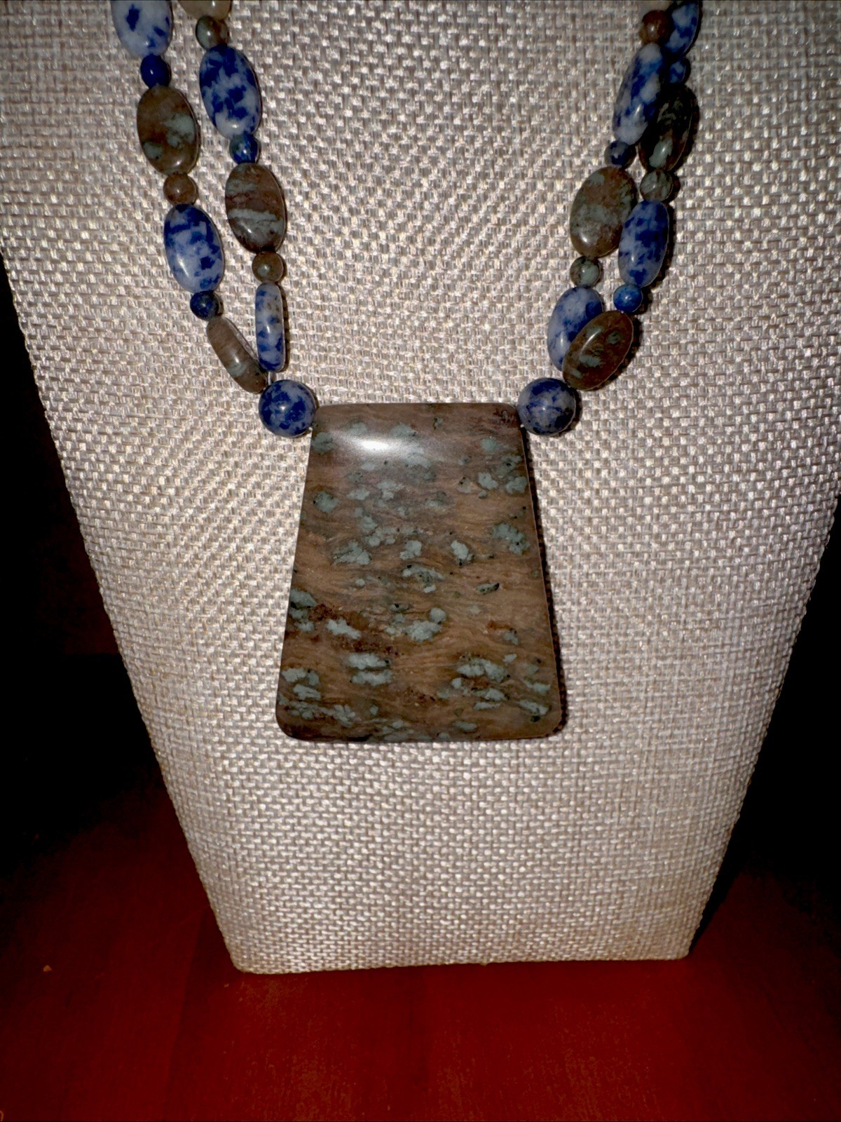 Jay King DTR Mine Finds GEMSTONE Dendritic Sage Agate Necklace & Pendant