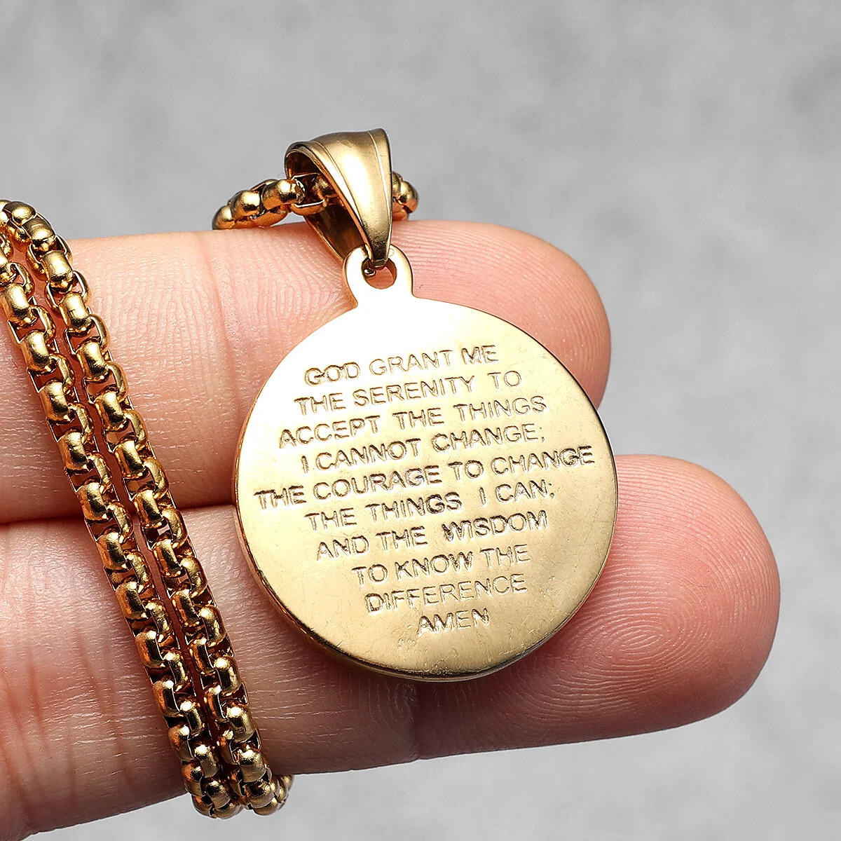 SCULPT RINGS™ Christian Jesus Pendant with 60 cm Chain Steel Necklace Crucifix