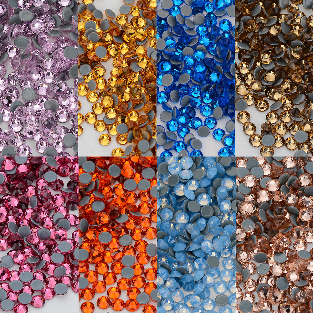 HotFix Rhinestones FlatBack Crystal Thermal Adhesive Iron On Stones Nail Art DIY